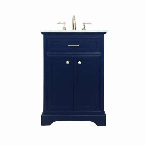 Elegant Decor 24 in. Single Bathroom Vanity, Blue VF15024BL